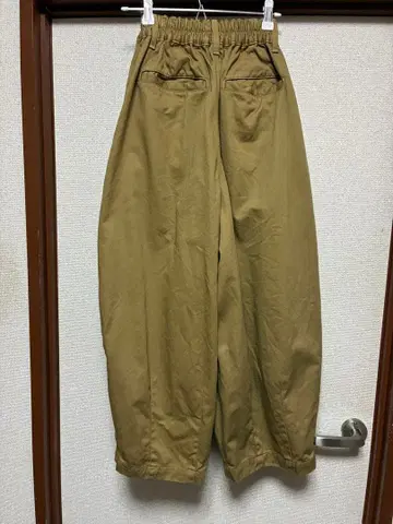 HERVESTY 서커스 팬츠 카키 베이지 사이즈 0