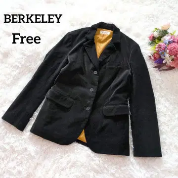 BERKELEY 테일러드 자켓 벨로아 블랙 안감 금색 스트레치 5633