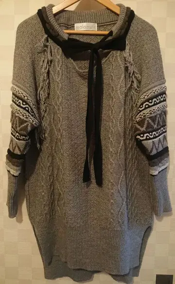 malamute knit 리본 그레이