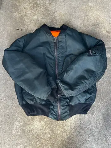 70s 80s USA ALPHA 알파 MA-1 플라이트 자켓 실물