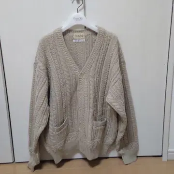 PAUSE 케이블 가디건 빈티지 일본제 레어 새상품급