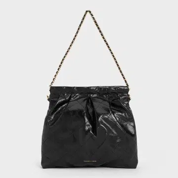 찰스&키이스 Duo 듀오 블레이드 체인 핸들 호보백 블랙