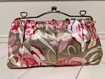 VIVAYOU 꽃무늬 가마구치 클러치백 파티백