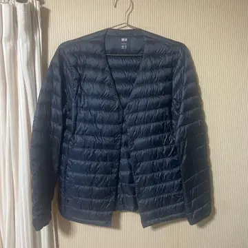 UNIQLO 남성용 다운 자켓 S 사이즈 네이비