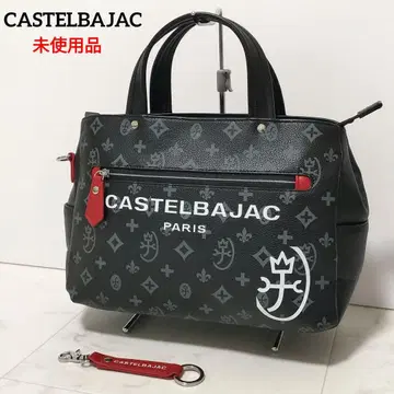 [ 미사용품 ] 까스텔바작 사샤 드라이빙 토트백 올 패턴 블랙 컬러