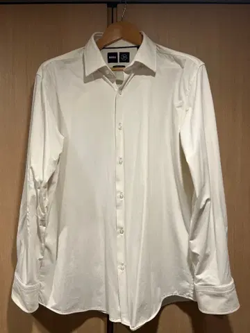 BOSS 화이트 긴팔 셔츠 XL 레귤러 핏