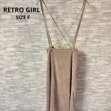 레트로걸 원피스 오버롤 스커트 [ F ] 베이지 계열 멋스러운 고급