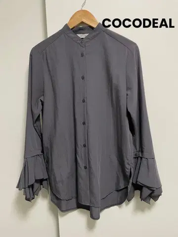 [ 새상품급 ] COCODEAL 프릴 커프스 셔츠