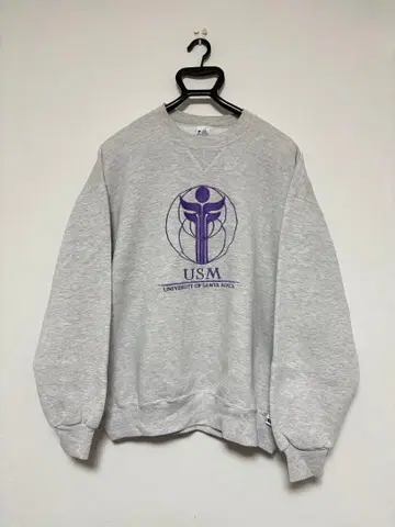 [90s] 러셀 맨투맨 애쉬 그레이 size: XL