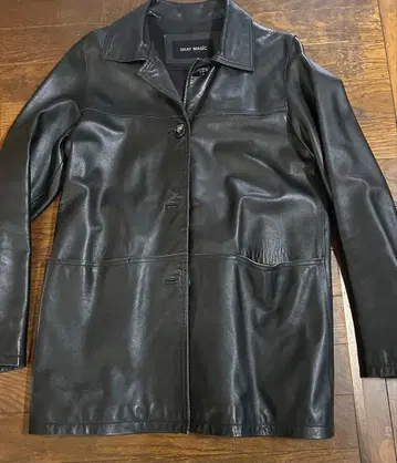 GRAY MAGIC 블랙 가죽 자켓