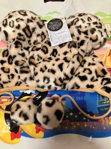 디즈니 미니 레오파드 무늬 팬캡