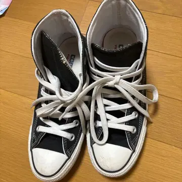 Converse 블랙 하이컷 스니커즈
