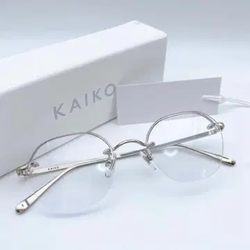 KAIKO 실버 사각형 프레임 안경