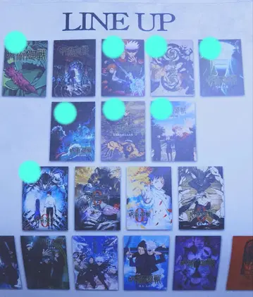 주술회전 제일복권 역대 키 비주얼 포스터 로고 아크릴 스탠드