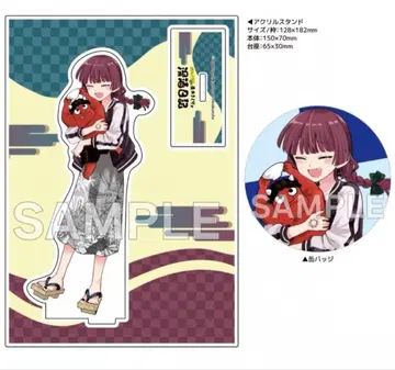히로이 키쿠리의 심주일기 게이머즈 특전 아크릴 스탠드 + 캔뱃지 세트