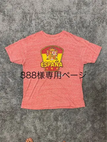 스페인 국기 로고 T셔츠 레드