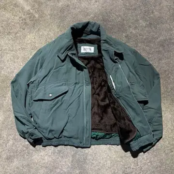 90's 빈티지 3WAY 나일론 블루종 그린 L 아메카지