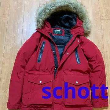 schott 슈노켈 다운 파카 레드 사이즈 M