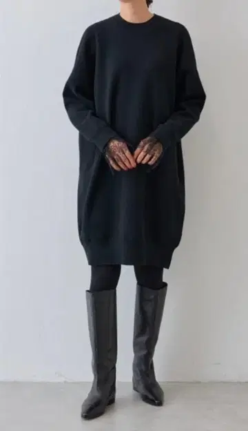 새상품 BEARDSLEY 소매 레이스 원피스 블랙 프리 사이즈