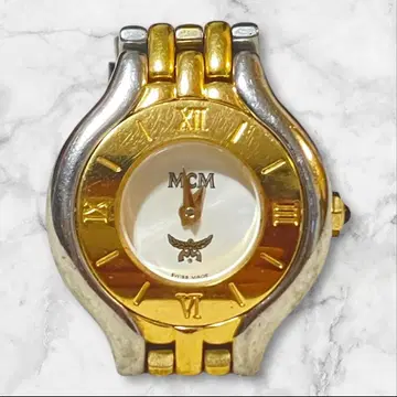 동작 확인 완료 MCM 여성용 손목시계 골드 x 실버