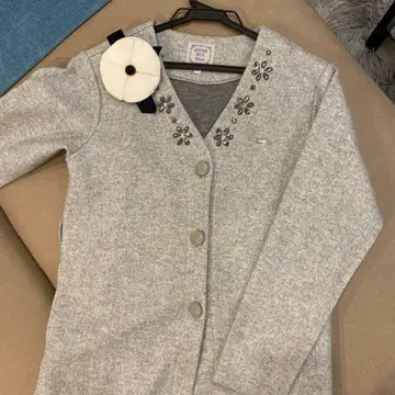 ANNA SUI MINI 그레이 퍼가 달린 블랙 백 FRIDAY 코트