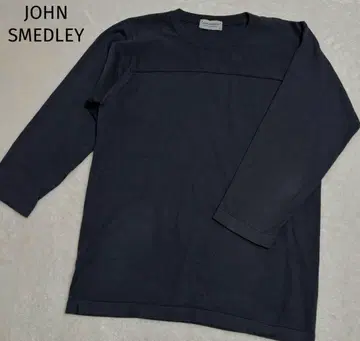 존스메들리 24G 크루넥 니트 스웨터 씨 아일랜드 코튼