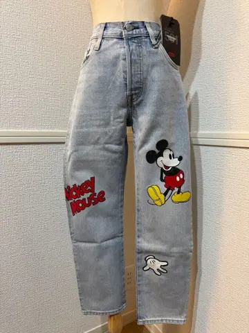 새상품 Levi's 501 디즈니 리바이스 미키 데님