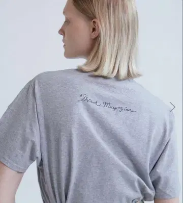 서드 매거진 THIRD MAGAZINE 백 자수 T셔츠 별주