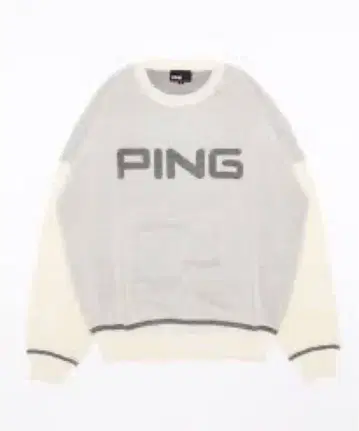 새상품 PING 골프 스웨터 더블 자카드 니트 리브 슬리브 LL
