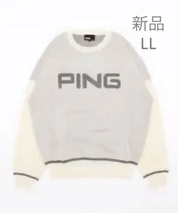 새상품 PING 골프 스웨터 더블 자카드 니트 리브 슬리브 LL