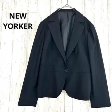 뉴요커 NEW YORKER 테일러드 자켓 [ L ] 원버튼 블랙