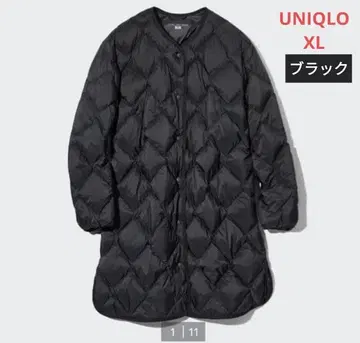 새상품급 UNIQLO 울트라 라이트 다운 릴랙스 코트 XL 블랙