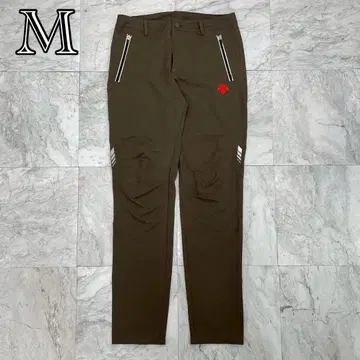 인기 데상트 나일론 팬츠 남성용 M 카키 포켓 로고