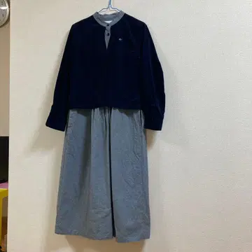 돈판 긴팔 셔츠 원피스 MP 사이즈