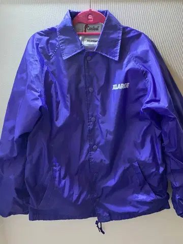 X-LARGE 보라색 나일론 재킷 S