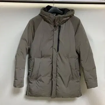 유나이티드 애로우즈, 코마츠 마테레 콜라보 카키 다운 자켓 후드 부착