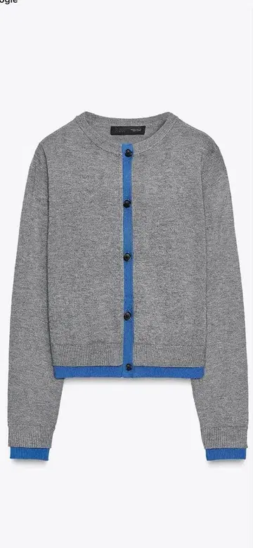 ZARA 콤비 니트 가디건