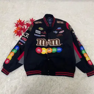 m&m's 자수 로고 점퍼 미사용 새상품 와펜 스타디움 점퍼 M