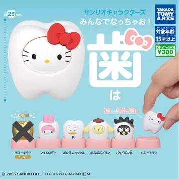 산리오 캐릭터즈 모두 함께 되자! 치아 5종