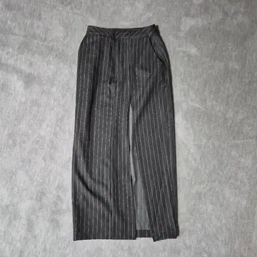 blondey 스트라이프 타이트 스커트 M 사이즈 다크 그레이