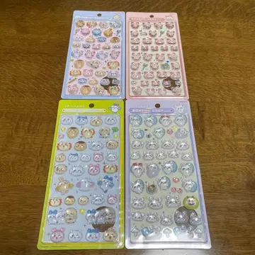 치이카와 (먼작귀) 모자 꽁지 드롭 씰 세트