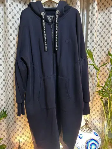 ottod'Ame 후드 부착 후드티 네이비