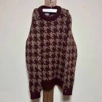 ZARA 버건디 니트 스웨터 40 M