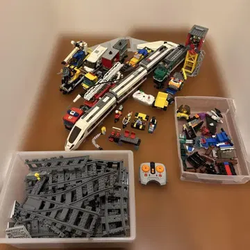 레고 시티 LEGO 블록과 레일 세트 다수 묶음 판매