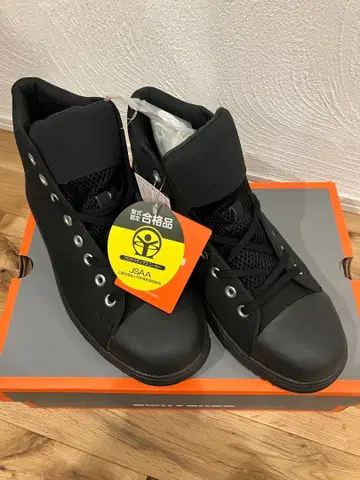 새상품 컨버스 안전화 하이컷 27cm 블랙 모노크롬