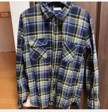 NANO UNIVERSE 체크 무늬 긴팔 셔츠