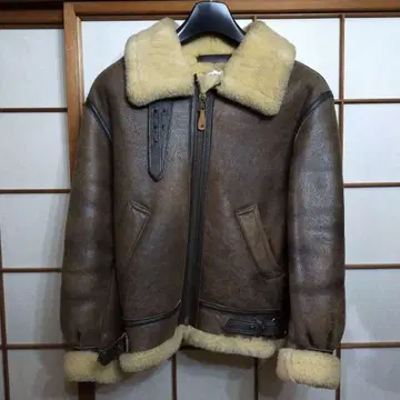 ORCHARD MOTORCYCLE 무스탕 보아 자켓 USA 브라운