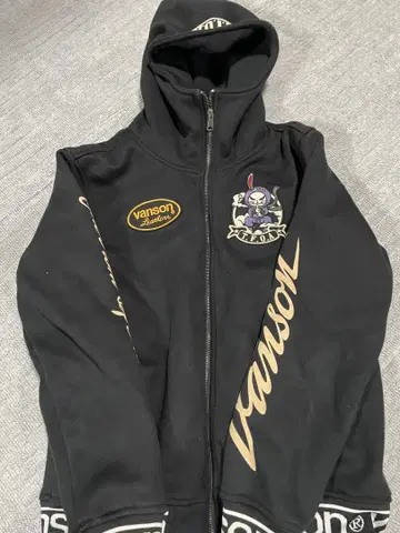 vanson 블랙 후드티 L 사이즈