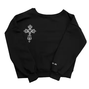 THEAIRTOWN Cross Sweat mtm 오프숄더 Y2K