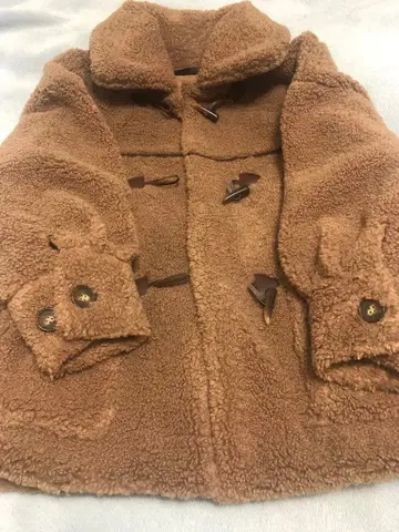 Heather 보아 더플 코트 브라운